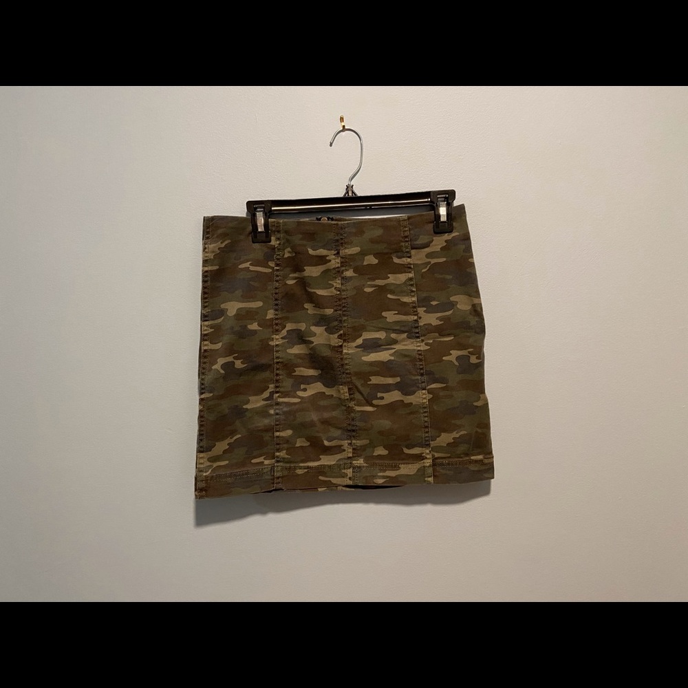Free People Camo Skirt